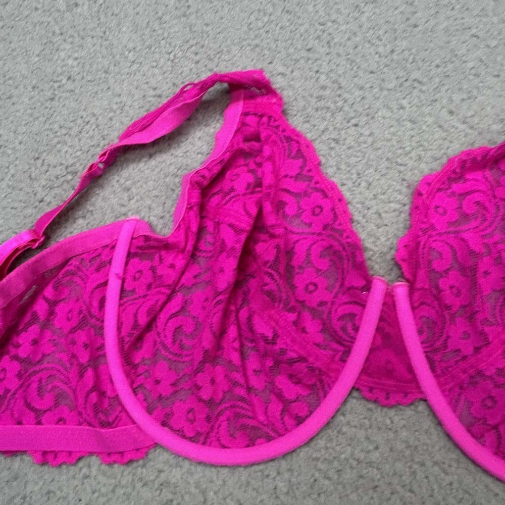 Smart & Sexy Bra 44DD T-Shirt Bra  Hot Pink Underwire Bra - Picture 7 of 9